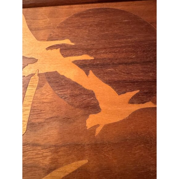 Inlay Flying Geese Wood Picture – Framed & Beautifully Crafted 🪵🦆 - Picture 8 of 9